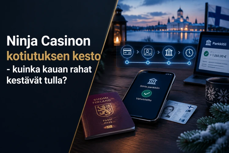 Ninja Casinon kotiutuksen kesto - kuinka kauan rahat kestävät tulla?